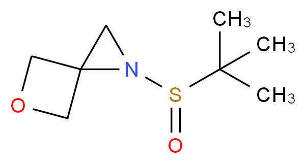 1-(tert-Butylsulfinyl)-5-oxa-1-azaspiro[2,3]hexane_分子结构_CAS_)