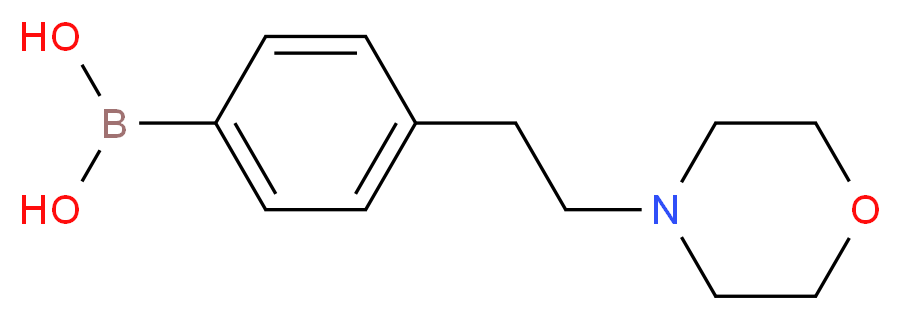 (4-(2-Morpholinoethyl)phenyl)boronic acid_分子结构_CAS_1150114-55-8)