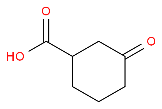 3-氧代-1-环己烷羧酸_分子结构_CAS_16205-98-4)