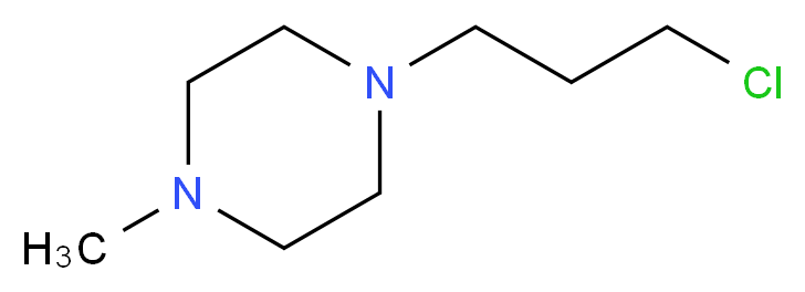 1-(3-Chloropropyl)-4-methylpiperazine_分子结构_CAS_104-16-5)