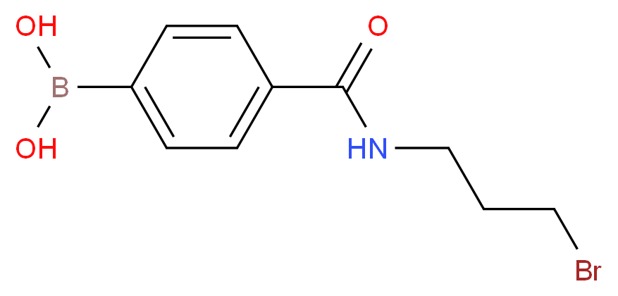 4-(3-BROMOPROPYLCARBAMOYL)BENZENEBORONIC ACID_分子结构_CAS_850567-41-8)