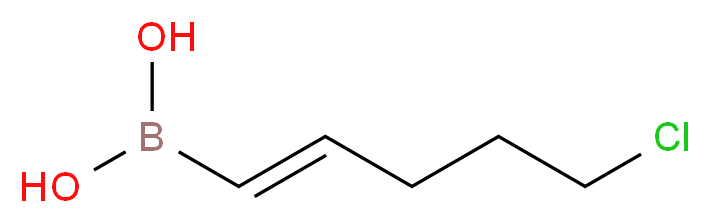 (E)-(5-Chloropent-1-en-1-yl)boronic acid_分子结构_CAS_37490-32-7)