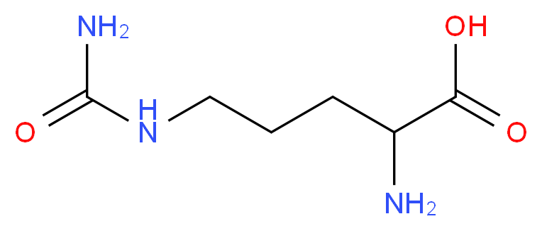 2-amino-5-(carbamoylamino)pentanoic acid_分子结构_CAS_627-77-0