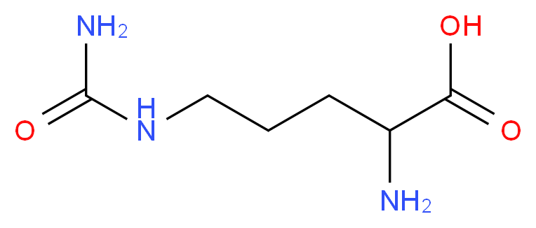 DL-瓜氨酸_分子结构_CAS_627-77-0)