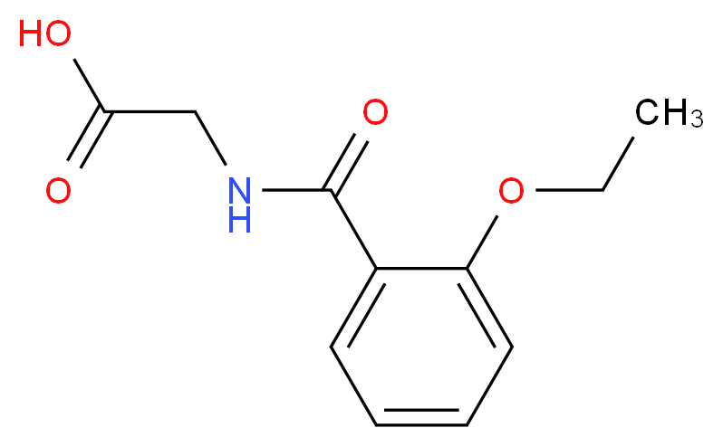 (2-Ethoxy-benzoylamino)-acetic acid_分子结构_CAS_10263-57-7)