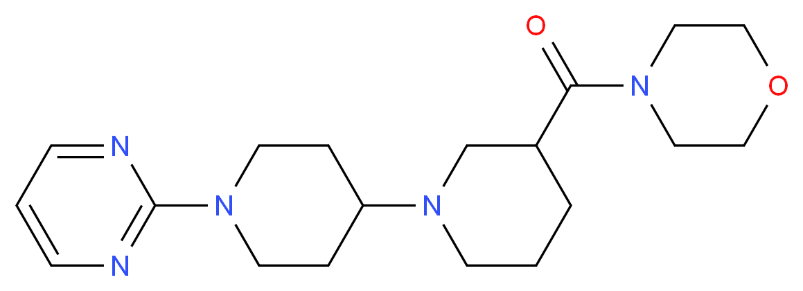 3-(morpholin-4-ylcarbonyl)-1'-pyrimidin-2-yl-1,4'-bipiperidine_分子结构_CAS_)