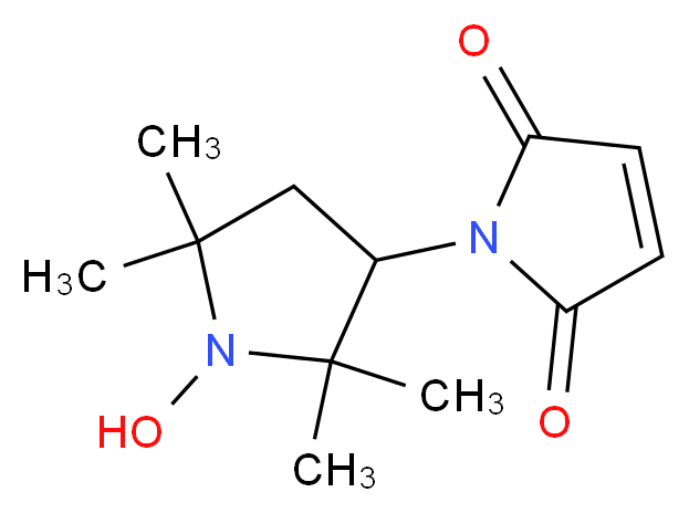 1-(1-hydroxy-2,2,5,5-tetramethylpyrrolidin-3-yl)-2,5-dihydro-1H-pyrrole-2,5-dione_分子结构_CAS_5389-27-5