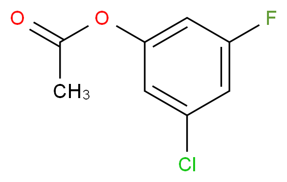 3-Chloro-5-fluorophenyl acetic acid_分子结构_CAS_202001-00-1)