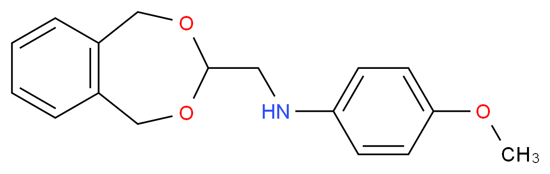 N-(3,5-dihydro-1H-2,4-benzodioxepin-3-ylmethyl)-4-methoxyaniline_分子结构_CAS_312585-47-0