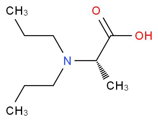 (2S)-2-(dipropylamino)propanoic acid_分子结构_CAS_81854-56-0
