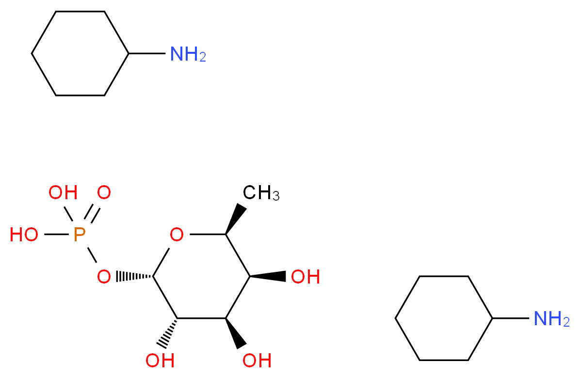 α-L-(-)-Fucose 1-phosphate bis(cyclohexylammonium) salt_分子结构_CAS_24333-03-7)