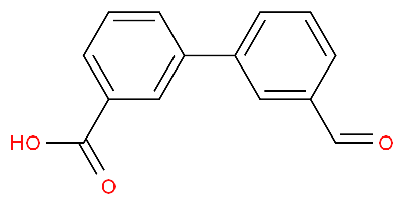 3'-Formyl-[1,1'-biphenyl]-3-carboxylic acid_分子结构_CAS_222180-19-0)