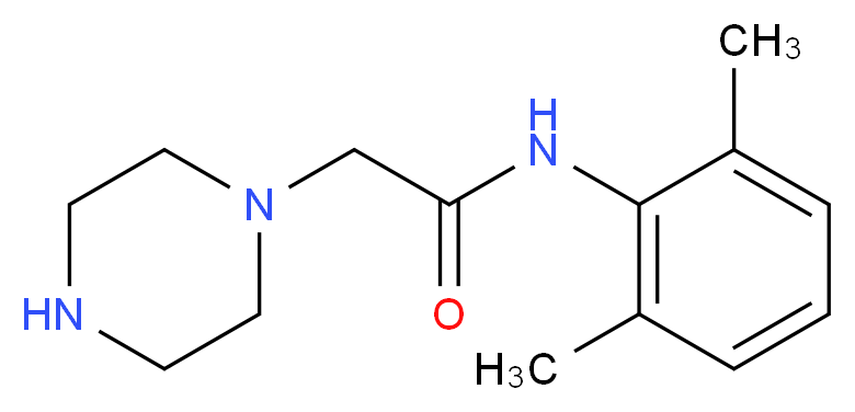 N-(2,6-Dimethylphenyl)-2-piperazin-1-ylacetamide_分子结构_CAS_5294-61-1)