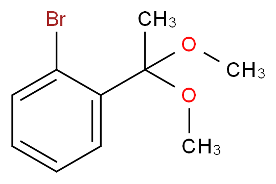 1-bromo-2-(1,1-dimethoxyethyl)benzene_分子结构_CAS_120254-80-0