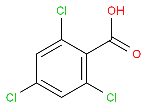 2,4,6-trichlorobenzoic acid_分子结构_CAS_50-43-1