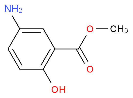 5-氨基水杨酸甲酯_分子结构_CAS_42753-75-3)