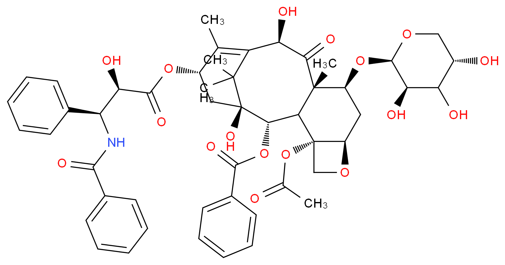 10-Deacetyl-7-xylosyl Paclitaxel_分子结构_CAS_90332-63-1)