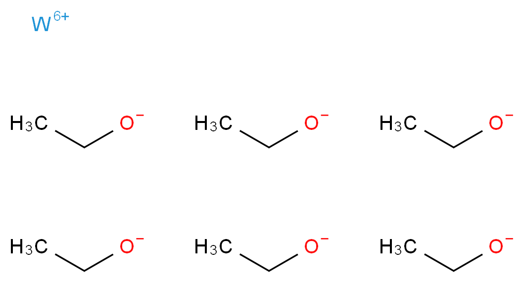 tungsten(6+) ion hexaethanolate_分子结构_CAS_62571-53-3
