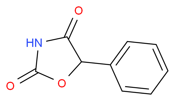 5-PHENYL-2,4-OXAZOLIDINEDIONE_分子结构_CAS_5841-63-4)