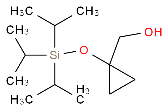 (1-{[tris(propan-2-yl)silyl]oxy}cyclopropyl)methanol_分子结构_CAS_205756-60-1