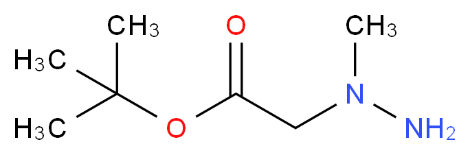 tert-butyl 2-(1-methylhydrazin-1-yl)acetate_分子结构_CAS_144036-71-5