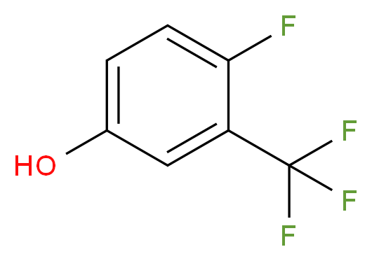 4-fluoro-3-(trifluoromethyl)phenol_分子结构_CAS_61721-07-1