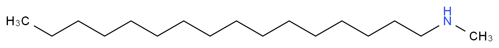 hexadecyl(methyl)amine_分子结构_CAS_13417-08-8