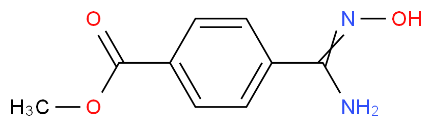 methyl 4-[(Z)-N'-hydroxycarbamimidoyl]benzoate_分子结构_CAS_184778-33-4