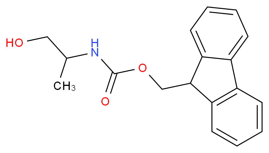 (9H-fluoren-9-yl)methyl N-(1-hydroxypropan-2-yl)carbamate_分子结构_CAS_161529-13-1