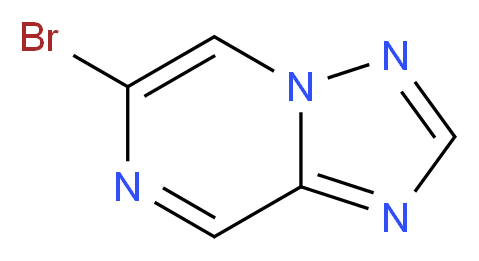 6-Bromo[1,2,4]triazolo[1,5-a]pyrazine_分子结构_CAS_1233026-51-1)