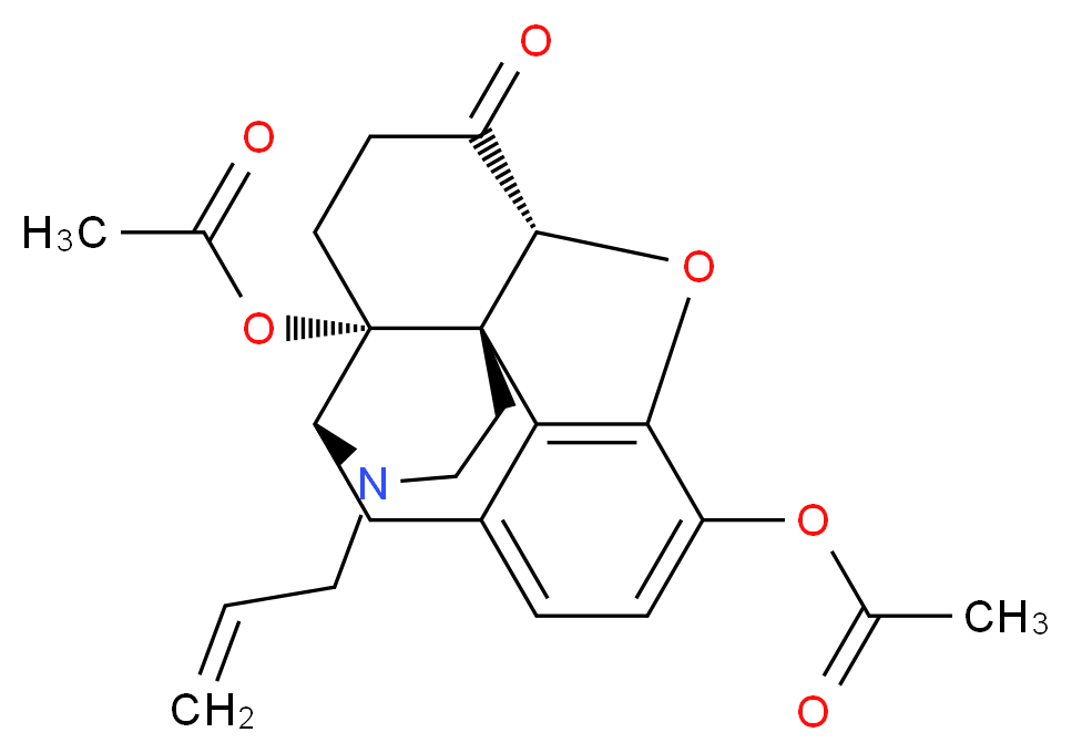 Naloxone-3,14-diacetate_分子结构_CAS_50510-01-5)