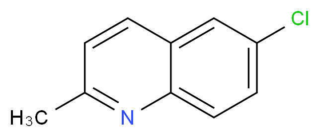 6-氯-2-甲基喹啉_分子结构_CAS_92-46-6)