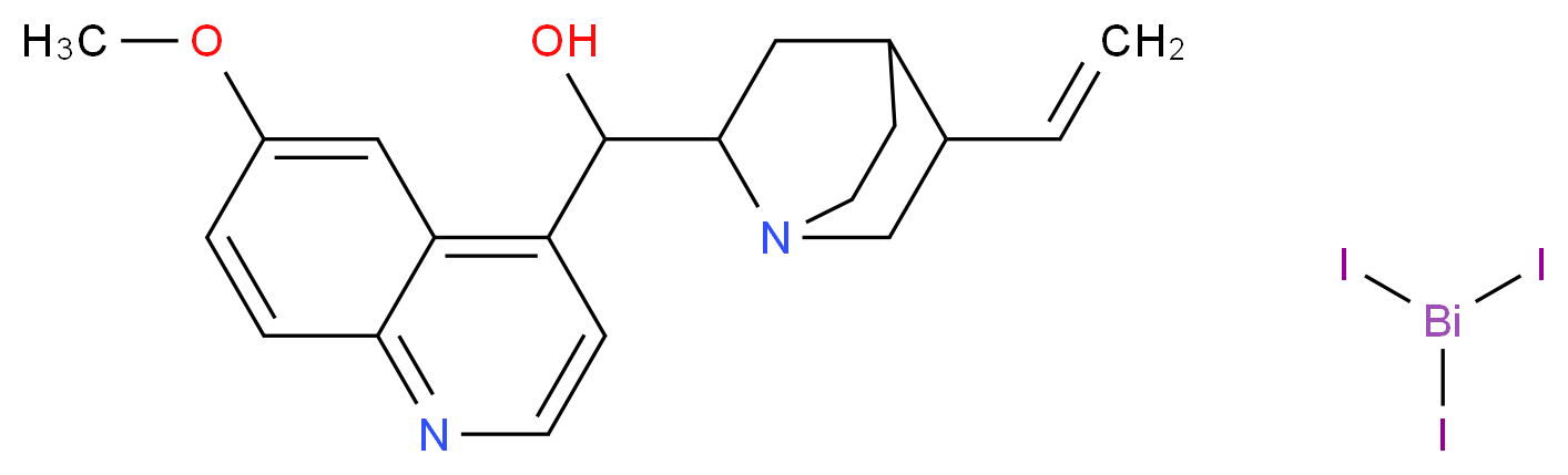 QUININE BISMUTH IODIDE_分子结构_CAS_)