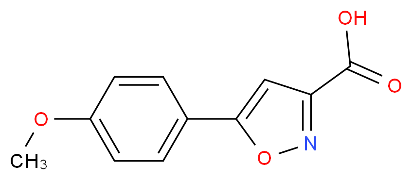 5-(4-methoxyphenyl)-1,2-oxazole-3-carboxylic acid_分子结构_CAS_33282-16-5