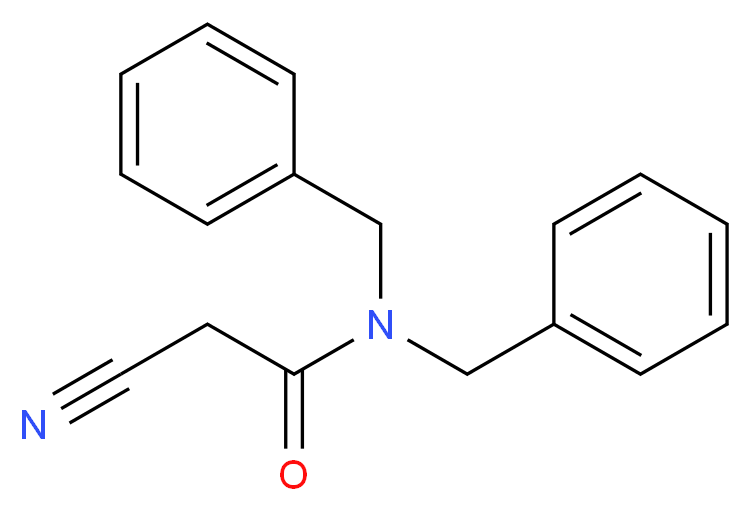 N,N-Dibenzyl-2-cyanoacetamide_分子结构_CAS_)