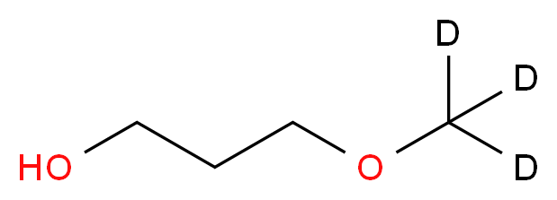 3-(<sup>2</sup>H<sub>3</sub>)methoxypropan-1-ol_分子结构_CAS_86013-00-5