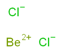 beryllium(2+) ion dichloride_分子结构_CAS_7787-47-5