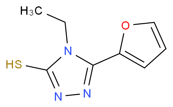 4-Ethyl-5-furan-2-yl-4H-[1,2,4]triazole-3-thiol_分子结构_CAS_)