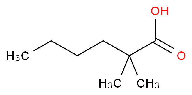 2,2-dimethylhexanoic acid_分子结构_CAS_813-72-9