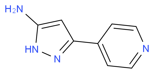 5-PYRIDIN-4-YL-2H-PYRAZOL-3-YLAMINE_分子结构_CAS_91912-53-7)