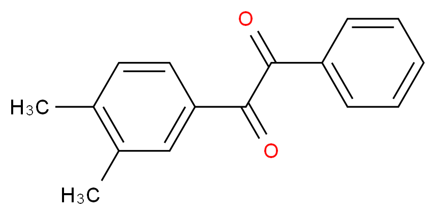 1-(3,4-dimethylphenyl)-2-phenylethane-1,2-dione_分子结构_CAS_59411-15-3