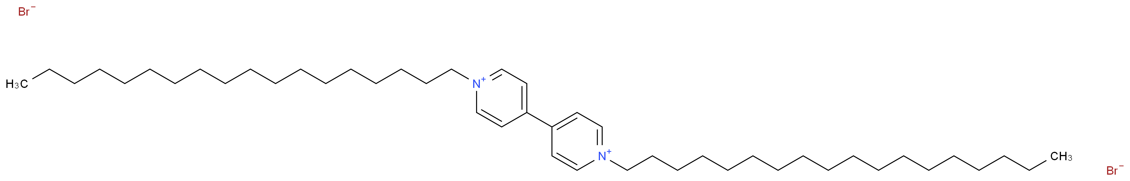 1-octadecyl-4-(1-octadecylpyridin-1-ium-4-yl)pyridin-1-ium dibromide_分子结构_CAS_90179-58-1