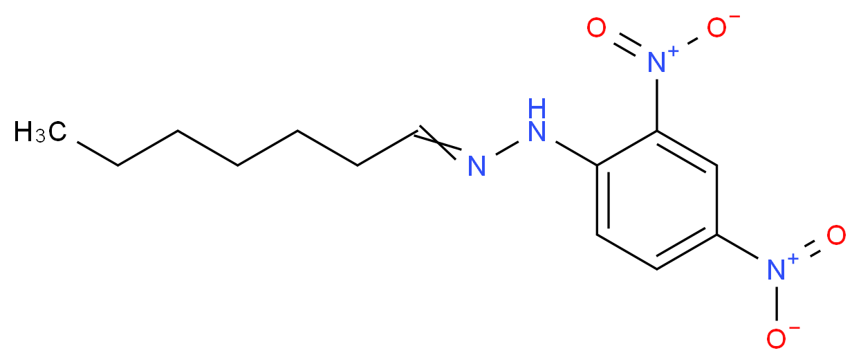 1-(2,4-dinitrophenyl)-2-heptylidenehydrazine_分子结构_CAS_2074-05-7