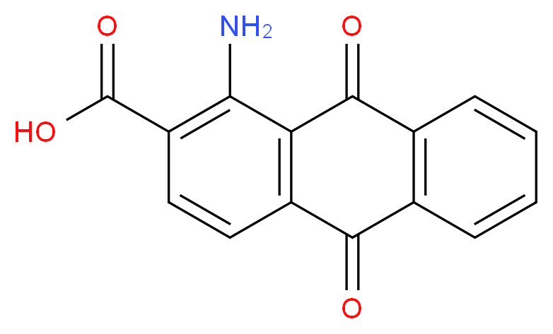 1-amino-9,10-dioxo-9,10-dihydroanthracene-2-carboxylic acid_分子结构_CAS_)