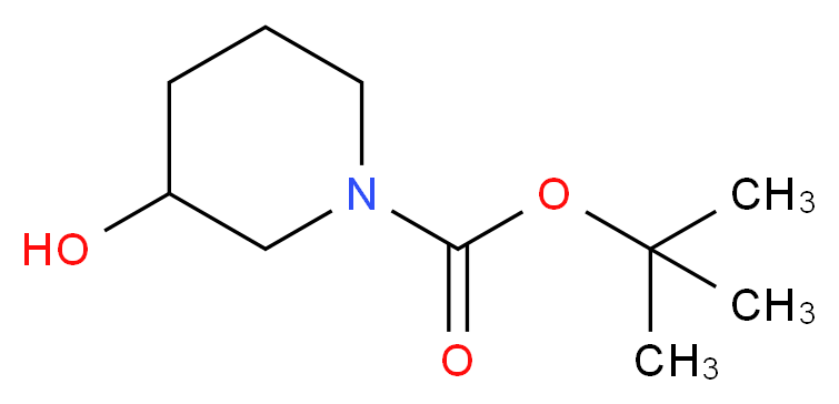 1-BOC-3-羟基哌啶_分子结构_CAS_85275-45-2)