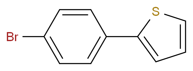 2-(4-bromophenyl)thiophene_分子结构_CAS_40133-22-0