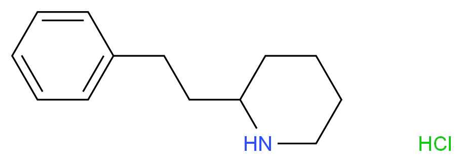 2-Phenethyl-piperidine hydrochloride_分子结构_CAS_)