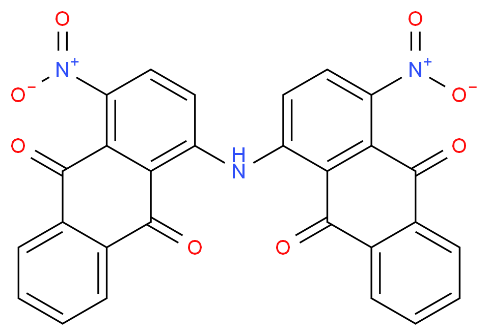 1-nitro-4-[(4-nitro-9,10-dioxo-9,10-dihydroanthracen-1-yl)amino]-9,10-dihydroanthracene-9,10-dione_分子结构_CAS_128-88-1