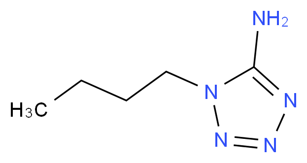 1-butyl-1H-1,2,3,4-tetrazol-5-amine_分子结构_CAS_6280-31-5