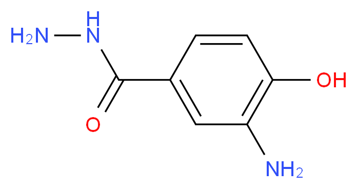 3-amino-4-hydroxybenzohydrazide_分子结构_CAS_7450-57-9